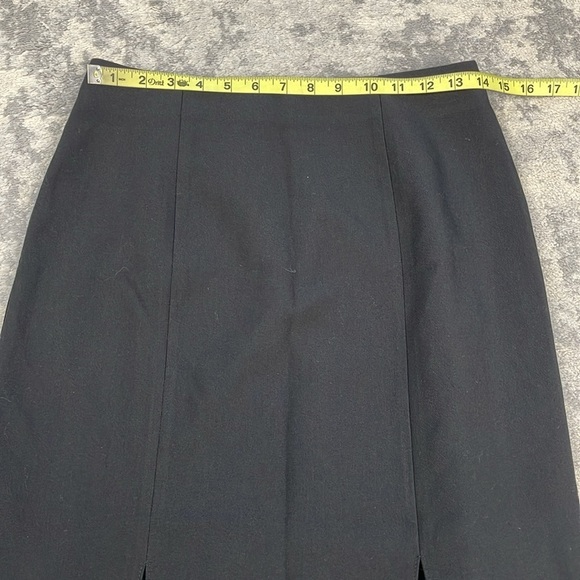 New 19 Cooper Pencil Skirt Double Slit Black Office Business Sz S - Picture 7 of 10
